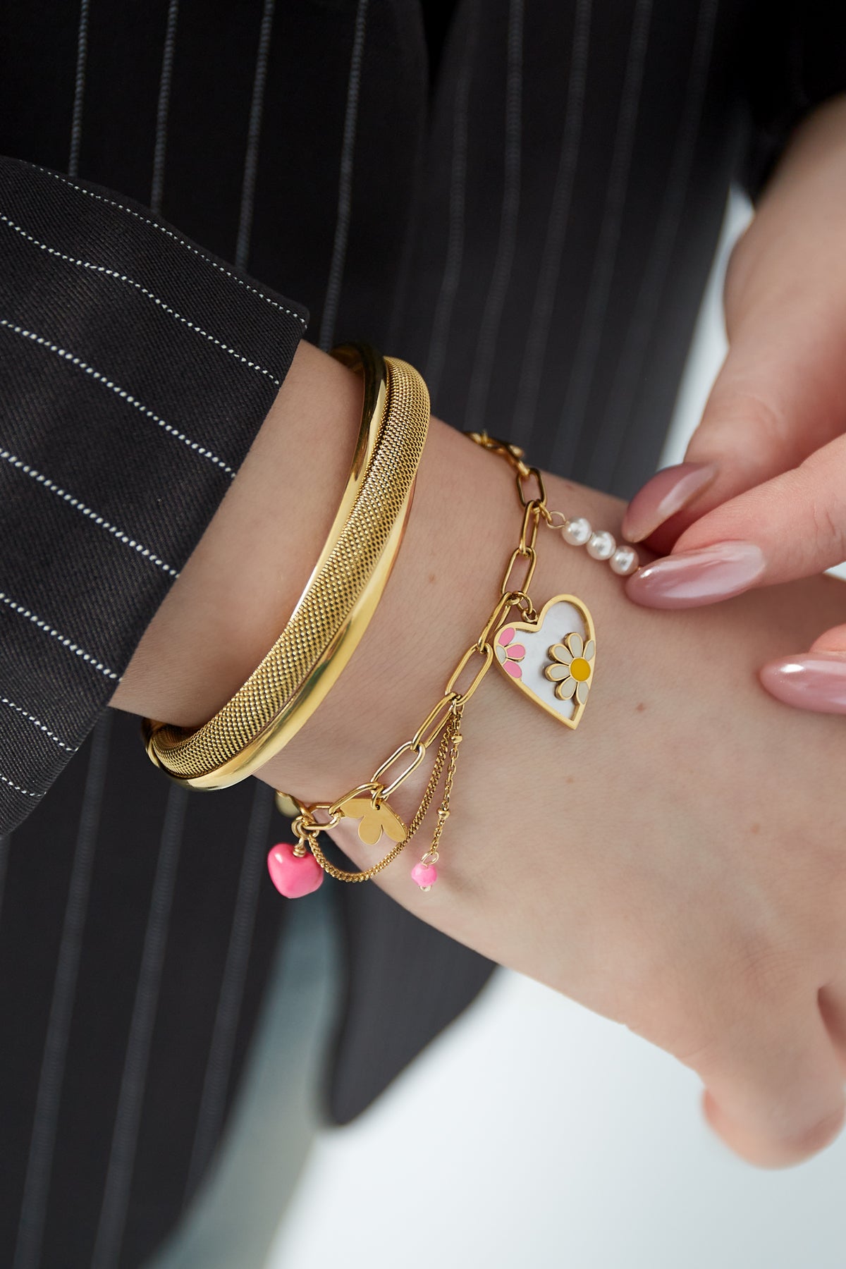 blossom dreams armband - goldfarben