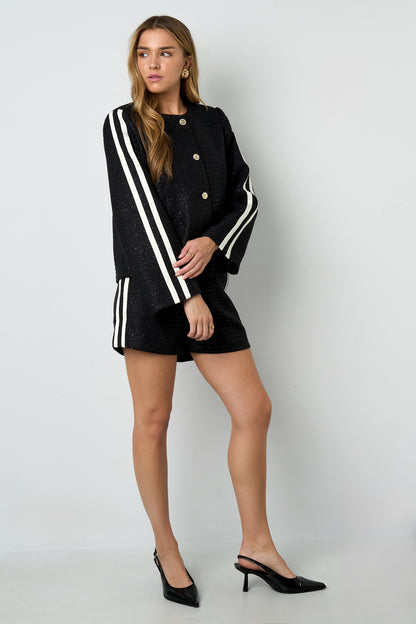 Damen Jacke Plaid Elegant | Polyester | Mehrfarbig