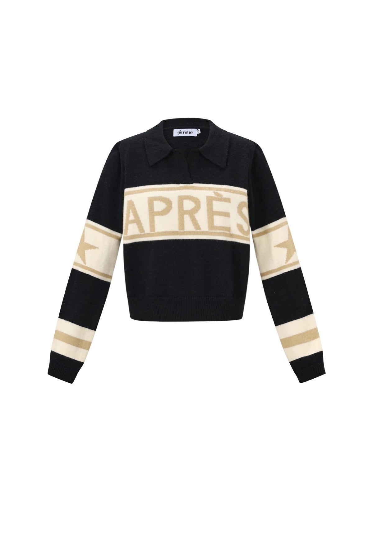 Damen Pullover Après Buchstaben | Polyester | Mehrfarbig