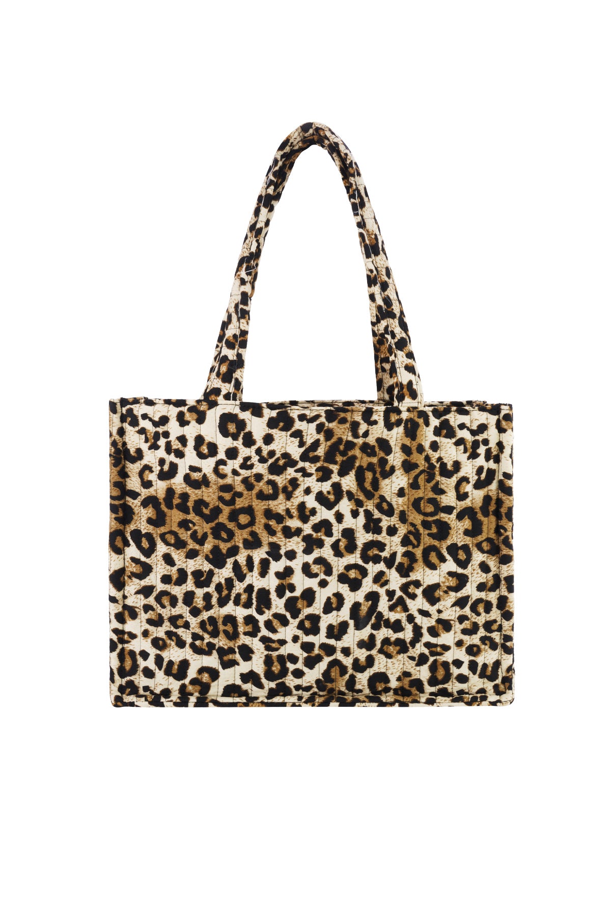 tote bag leopardenmuster baumwolle | shopper damen