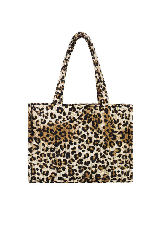 Tote Bag Leopardenmuster Baumwolle | Shopper Damen