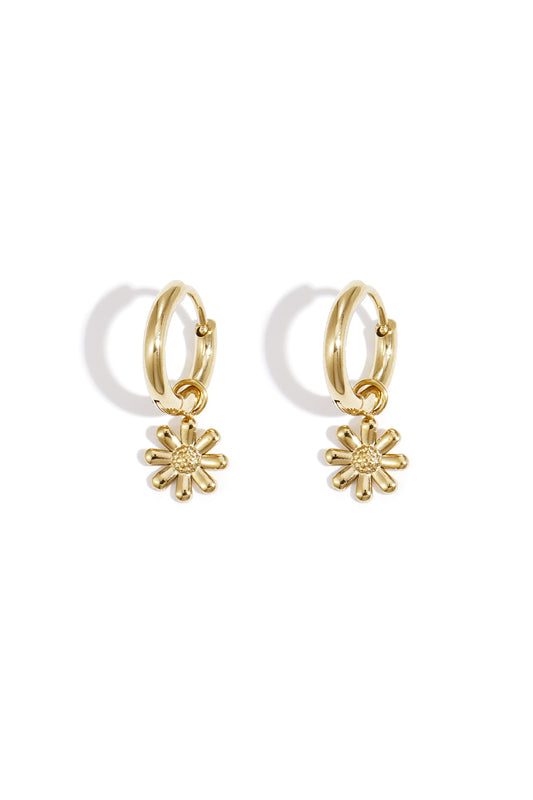 Damen Ohrringe Gänseblümchen | Edelstahl | Gold & Silber