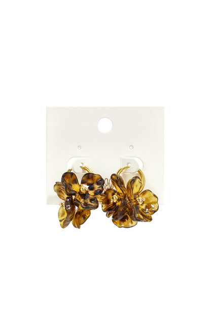 Edelstahl-Ohrstecker, schlichtes Blumenmuster, Alltagsschmuck, Damenschmuck