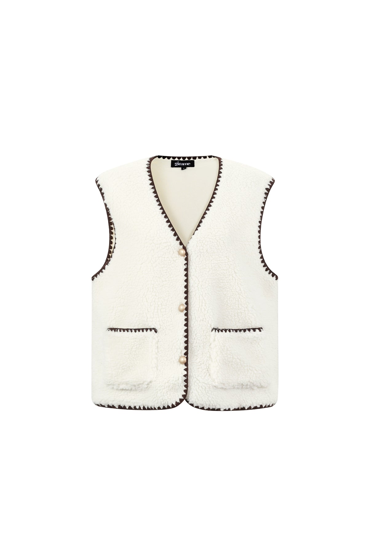 Damen Weste Farbkontrast | Polyester | Mehrfarbig