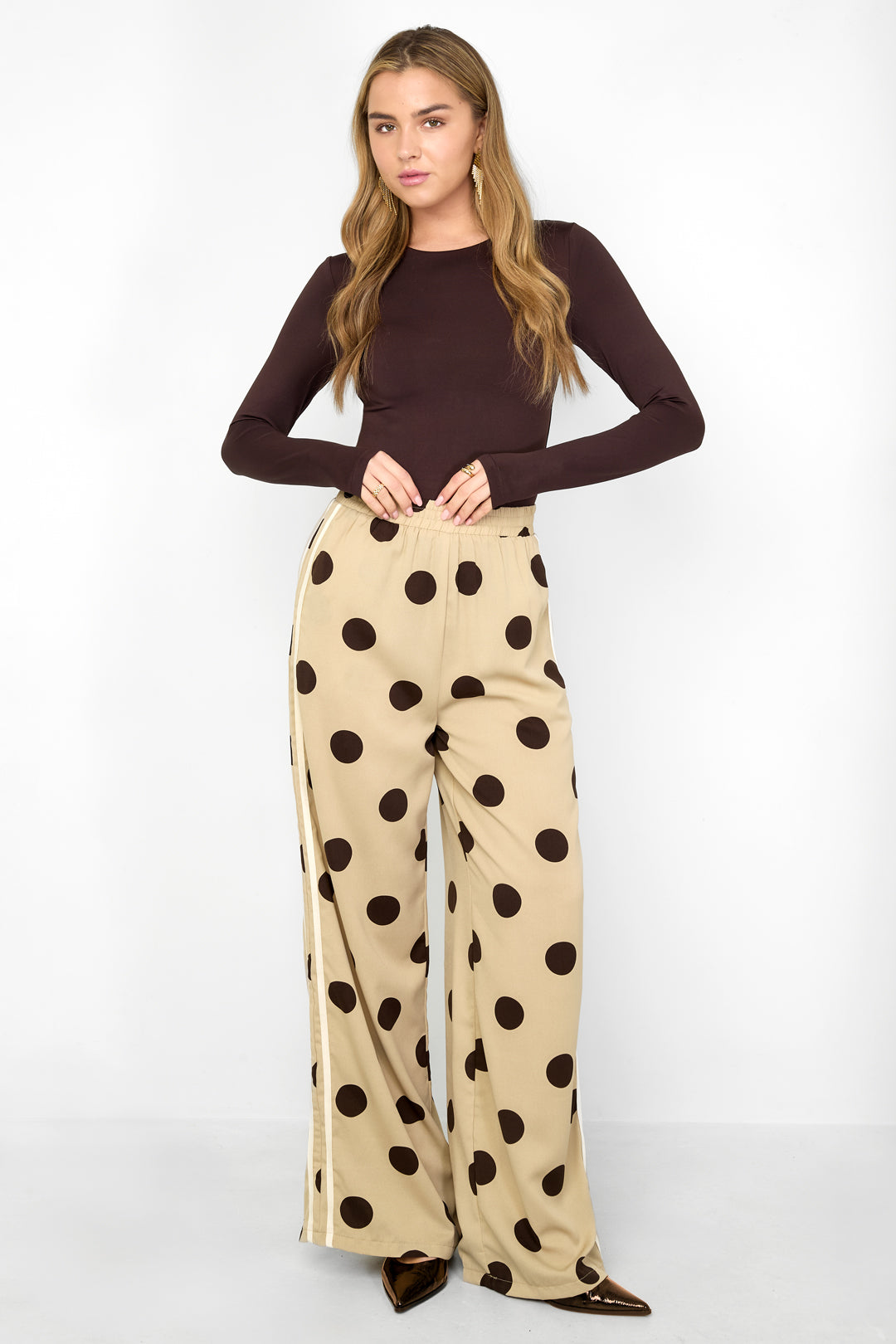 Damen Hose Lyla Polkadot | Polyester | Mehrfarbig