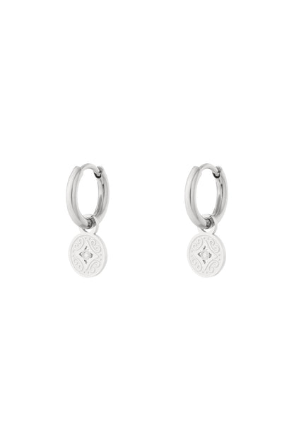 Damen Muenzohrringe Organisch | Edelstahl | Gold & Silber