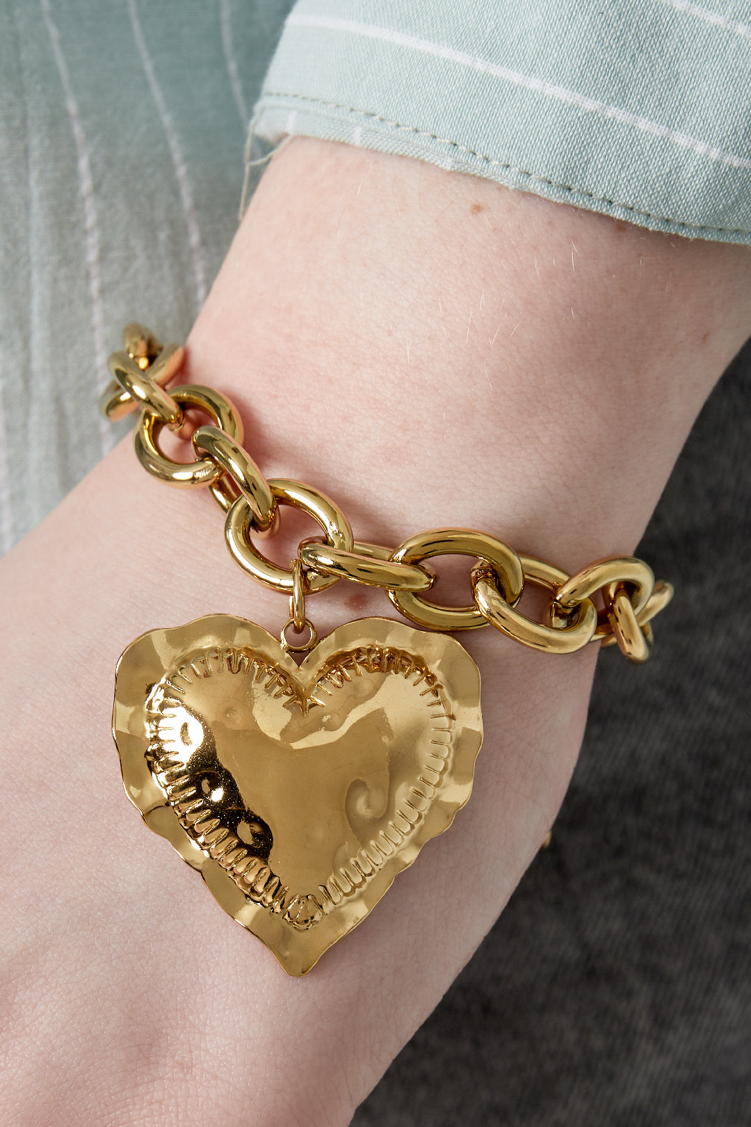 Damen Armband Herz Elegant | Edelstahl | Gold- und Silberfarbe