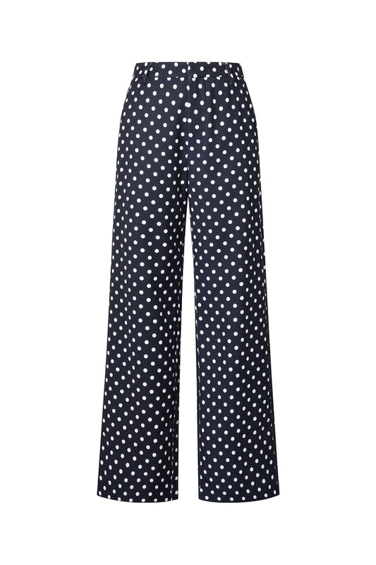 Damen Hose Punkte Muster | Polyester | Mehrfarbig