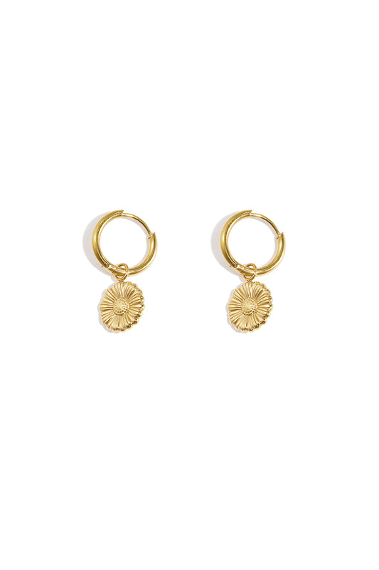 Damen Ohrringe Flora Charme Blume | Edelstahl | Gold & Silber