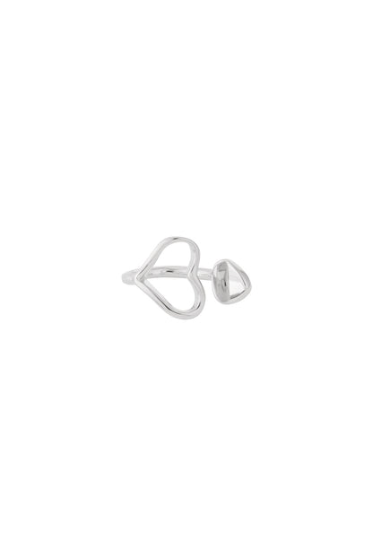 Damen Ear Cuff & Nasenmanschette Herz Muster | Kupfer | Goldfarbe & Silberfarbe