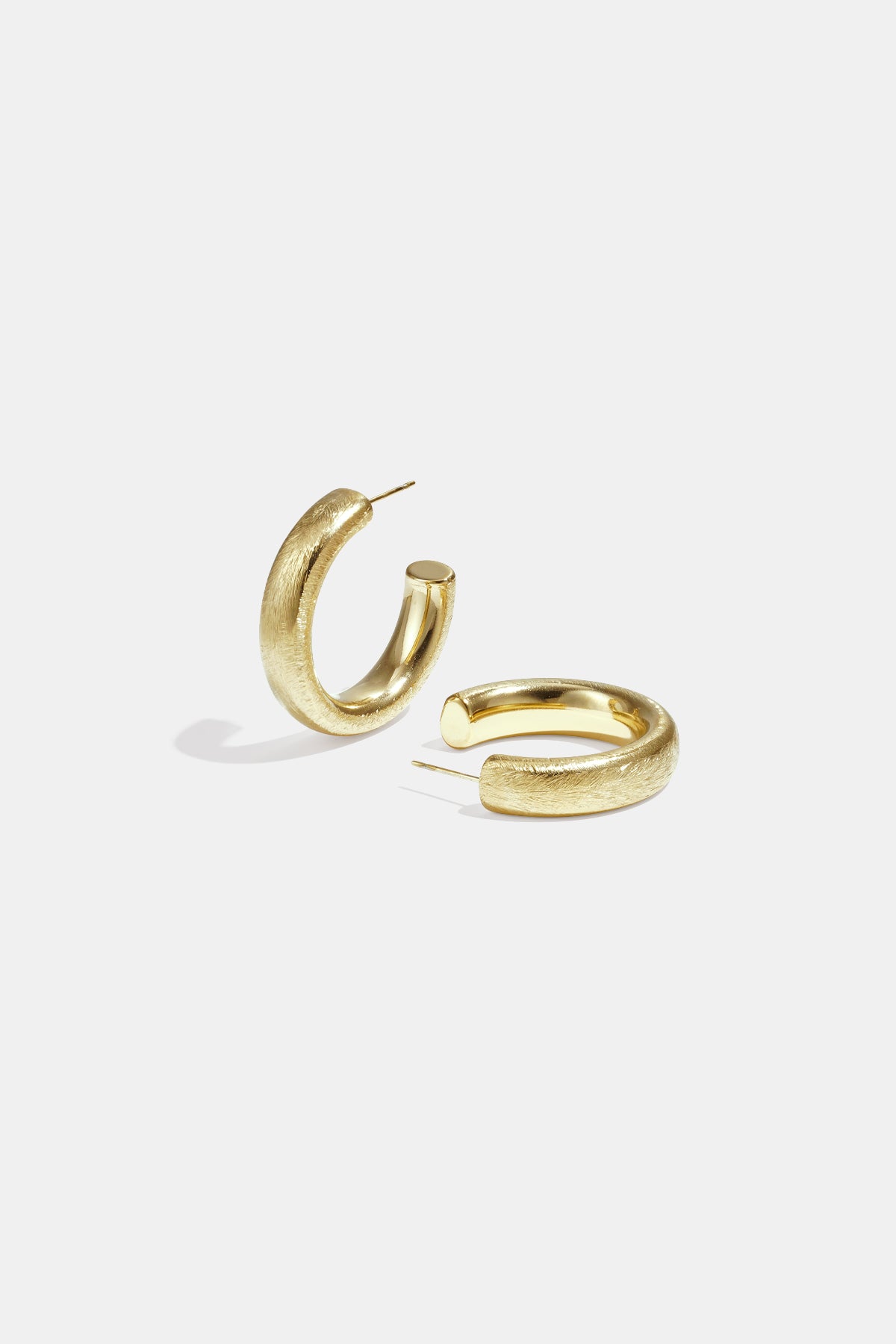damen creolen rund 316l | edelstahl | goldfarbe