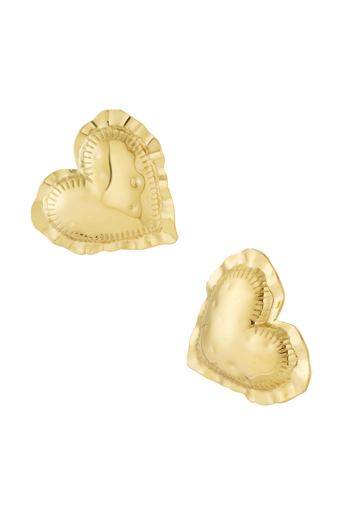 Damen Ohrringe Herzanhaenger Glanz | Edelstahl | Gold & Silber