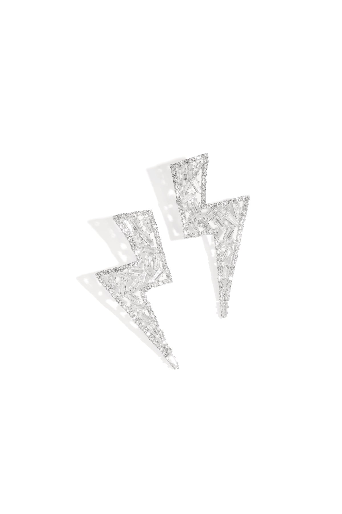 damen ohrstecker geometrisch zirkon | kupfer | gold & silber