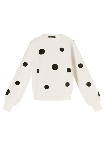 Damen Pullover Gepunktet Luxus | Polyester | Mehrfarbig