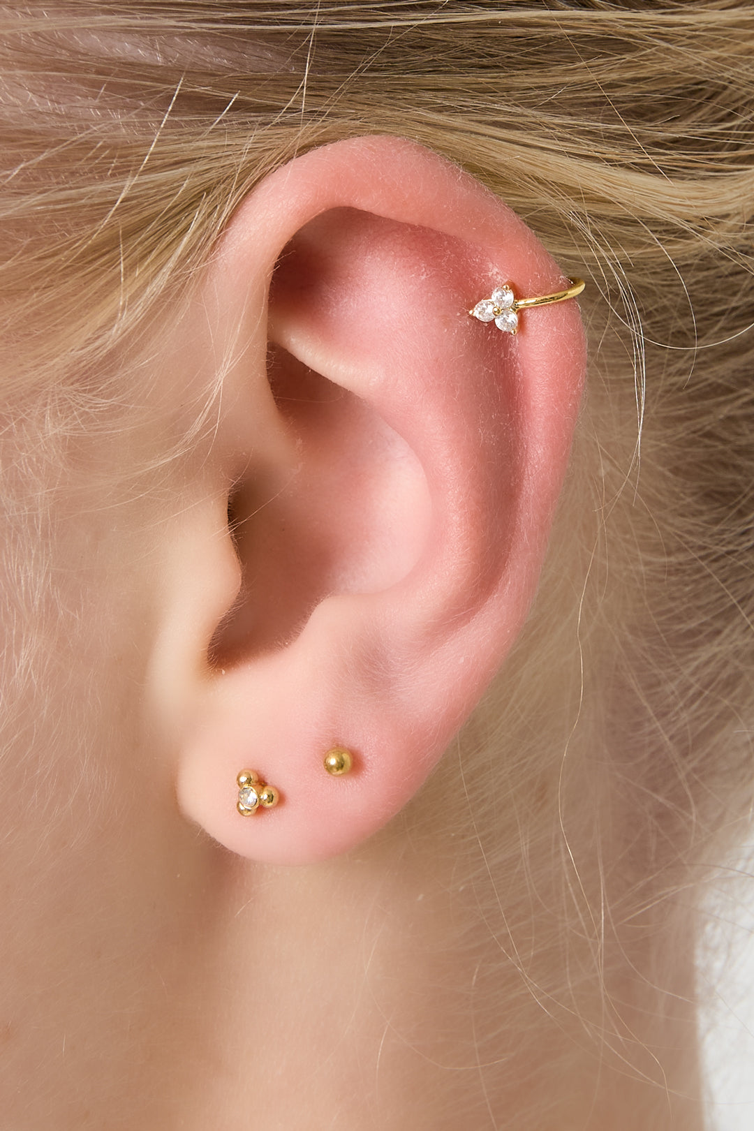 damen ear cuff & ohrmanschette zirkon | kupfer | gold & silber