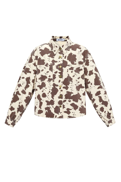 Damen Jeans Set Leopardenmuster | Baumwolle | Mehrfarbig