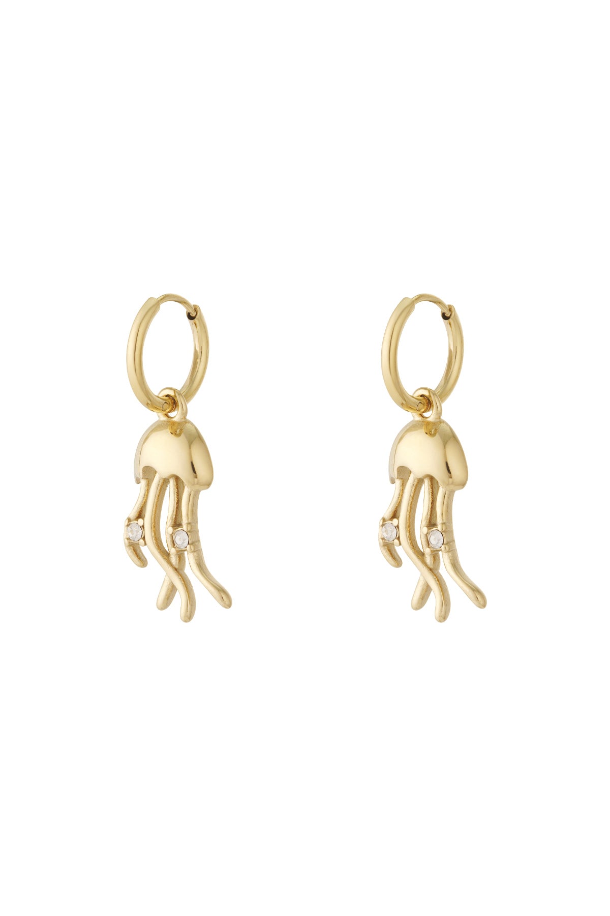 Damen Tropfenohrringe Schildkroete Strass | Edelstahl | Gold & Silber