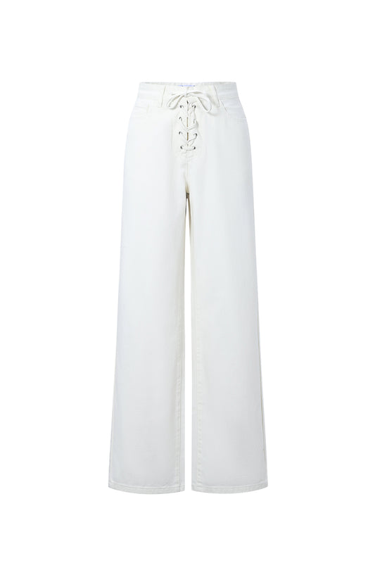 Jeans mit Schnürung