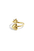 Damen Ring Herz Stern | Edelstahl | Goldfarbe & Silberfarbe