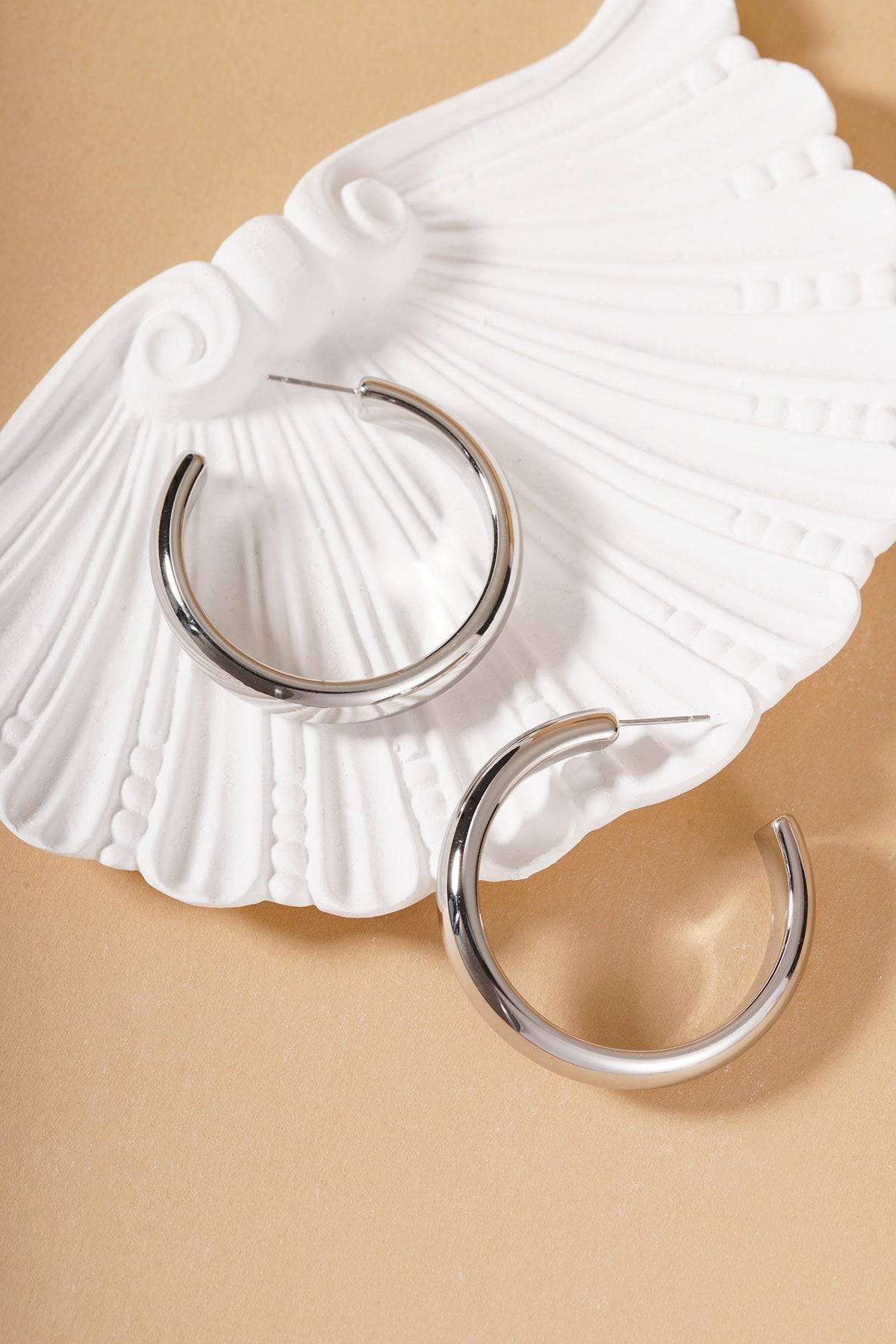 damen creolen zeitlos | edelstahl | gold & silber