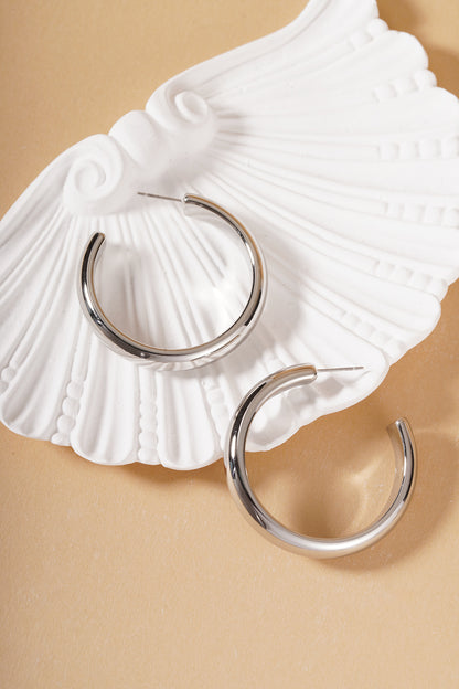 Damen Creolen Zeitlos | Edelstahl | Gold & Silber