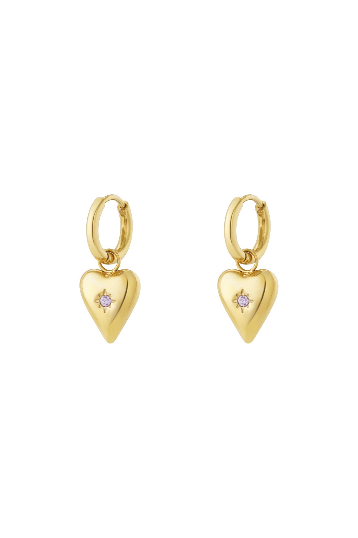 Damen Ohrringe Geburtsstein Strass 14K | Edelstahl vergoldet | Monatssteine