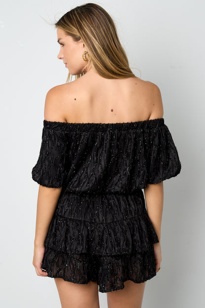 Gewebte Polyesterfasern Damen-Bodysuit Casual Einfarbig Rüschenrand