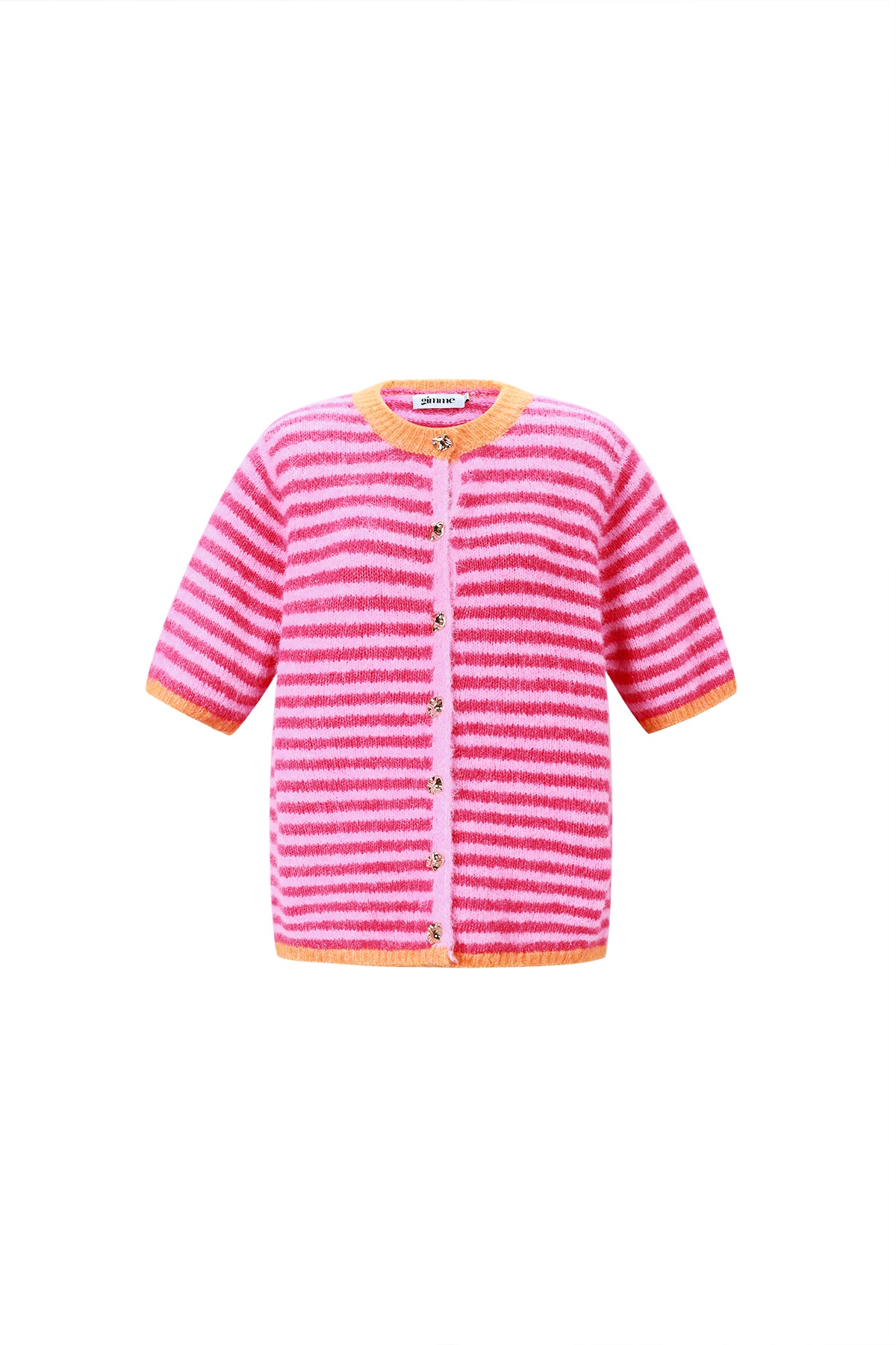 Damen Weste Streifenstrick Leicht | Polyester | Mehrfarbig