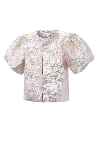 Damen Top Blumendruck Sommer | Polyester | Rosa