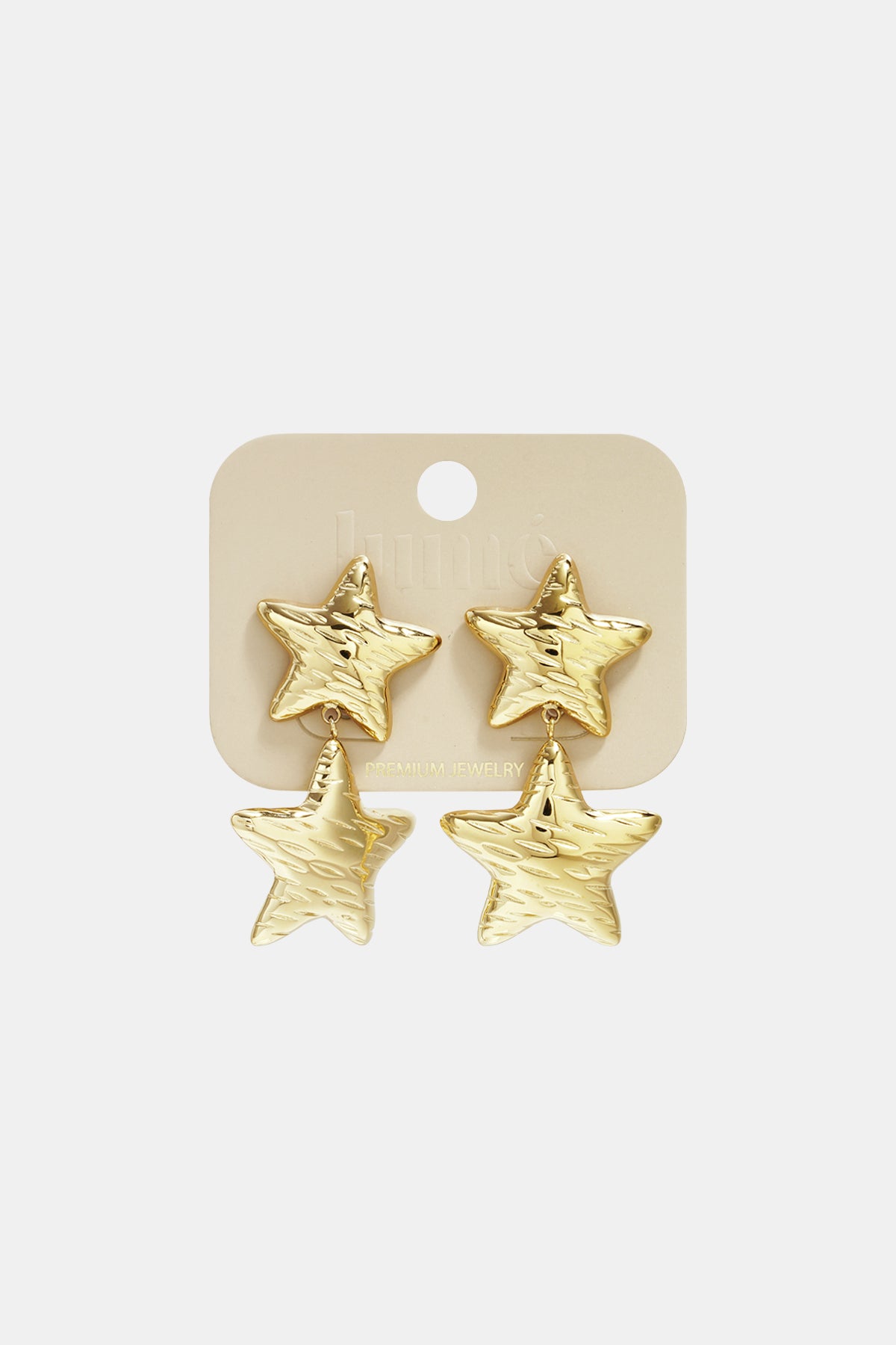 damen ohrhänger stern alltagsserie | edelstahl | goldfarbe & silberfarbe