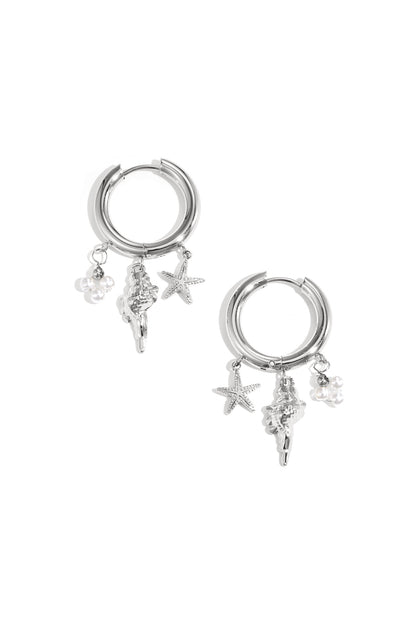 Damen Ohrringe Meeresleben Marine | Edelstahl | Gold & Silber