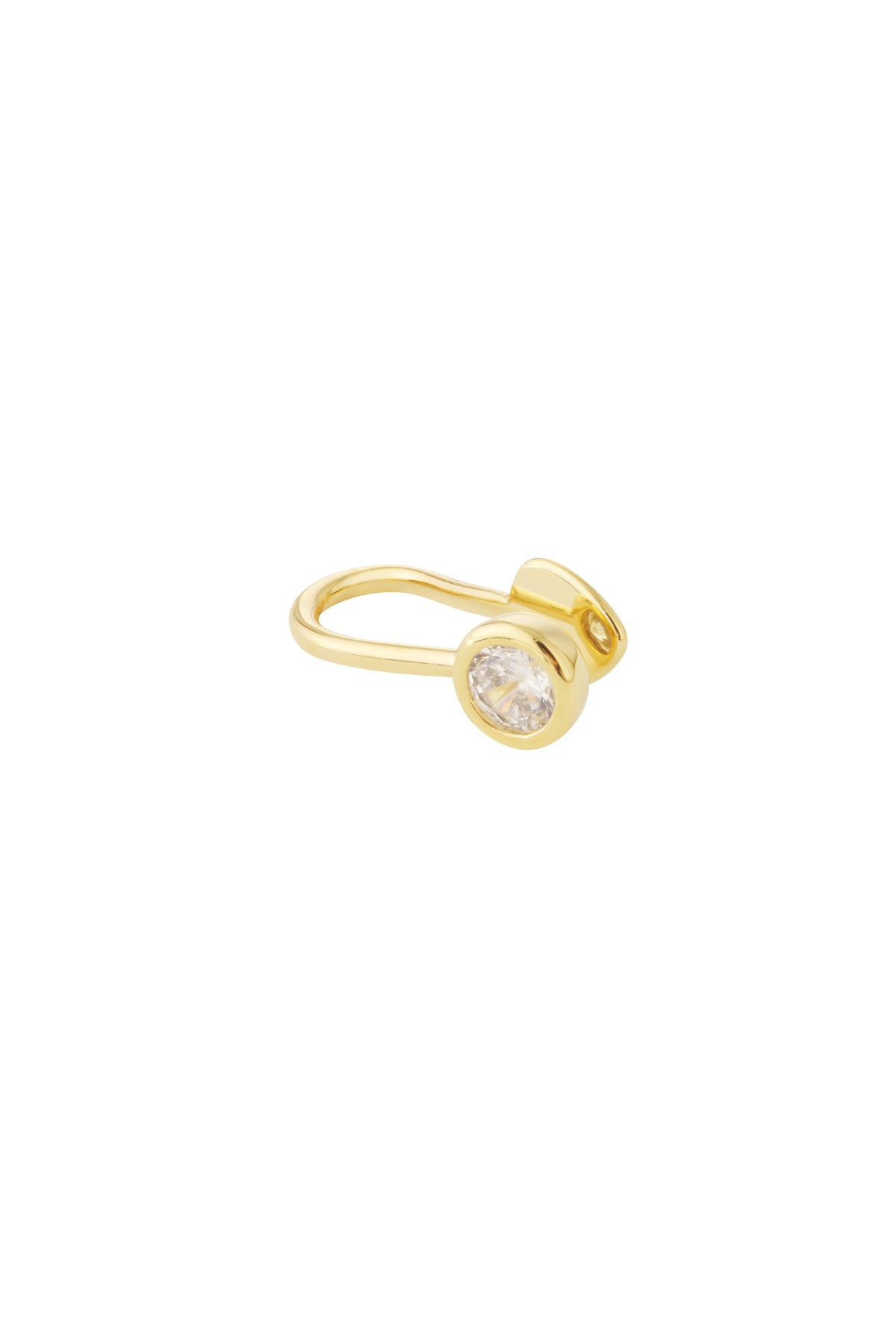 damen ear cuff & nasenmanschette zirkon exklusiv | kupfer | goldfarbe & silberfarbe