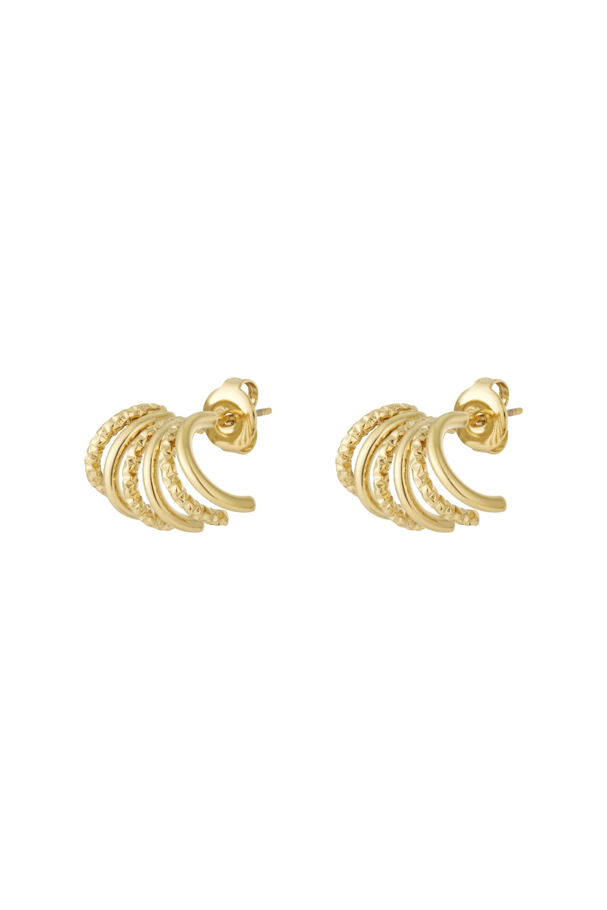 damen ohrstecker geometrisch | edelstahl | goldfarbe