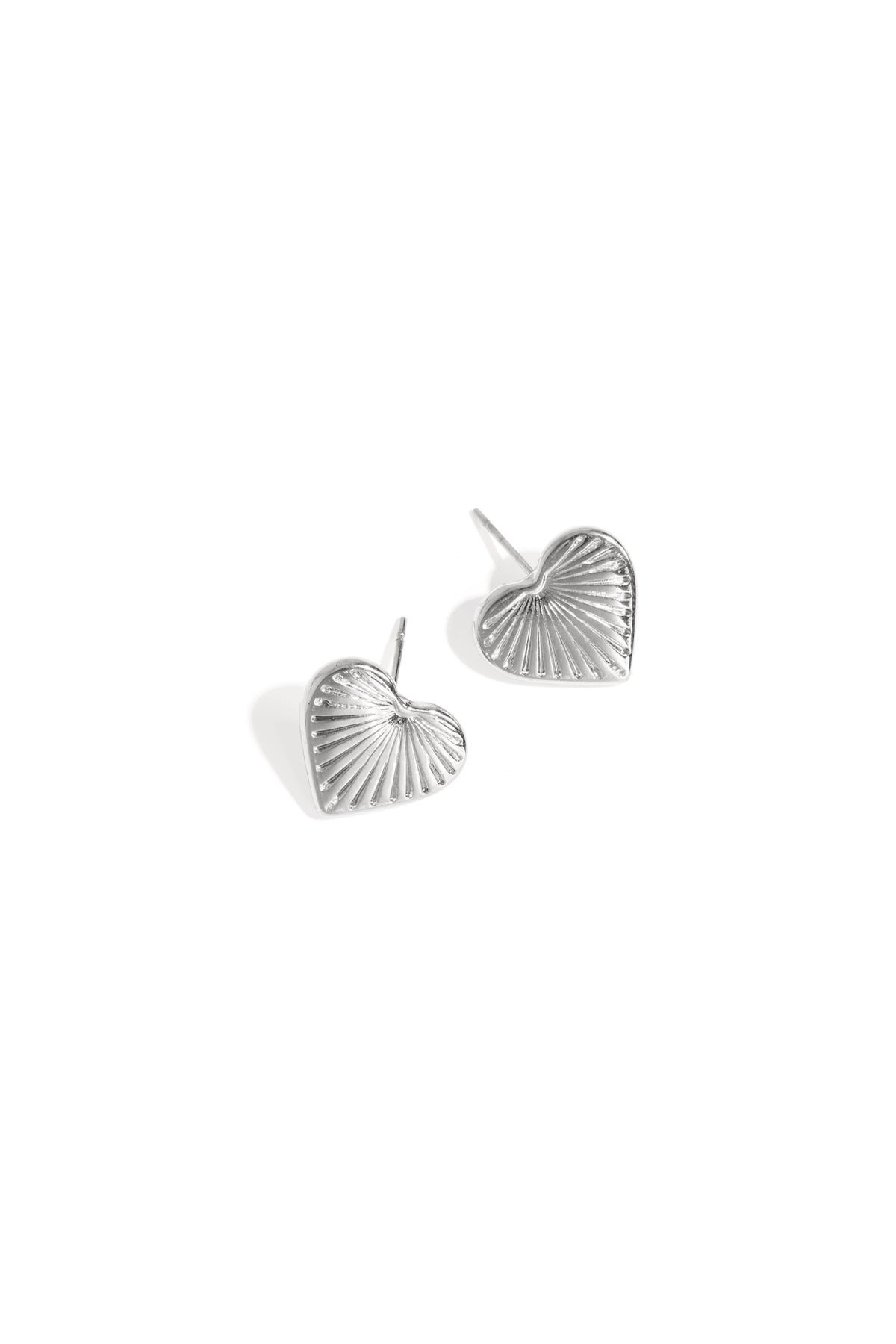 damen herzohrstecker taeglich | edelstahl | gold & silber
