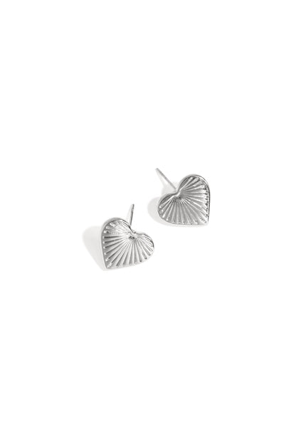 Damen Herzohrstecker Taeglich | Edelstahl | Gold & Silber