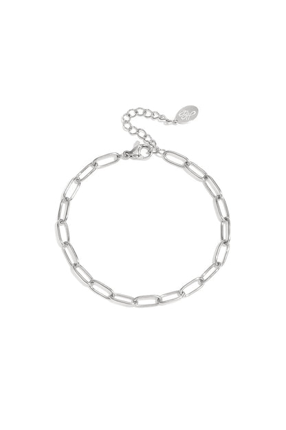 Einfaches Edelstahl-Gliederarmband