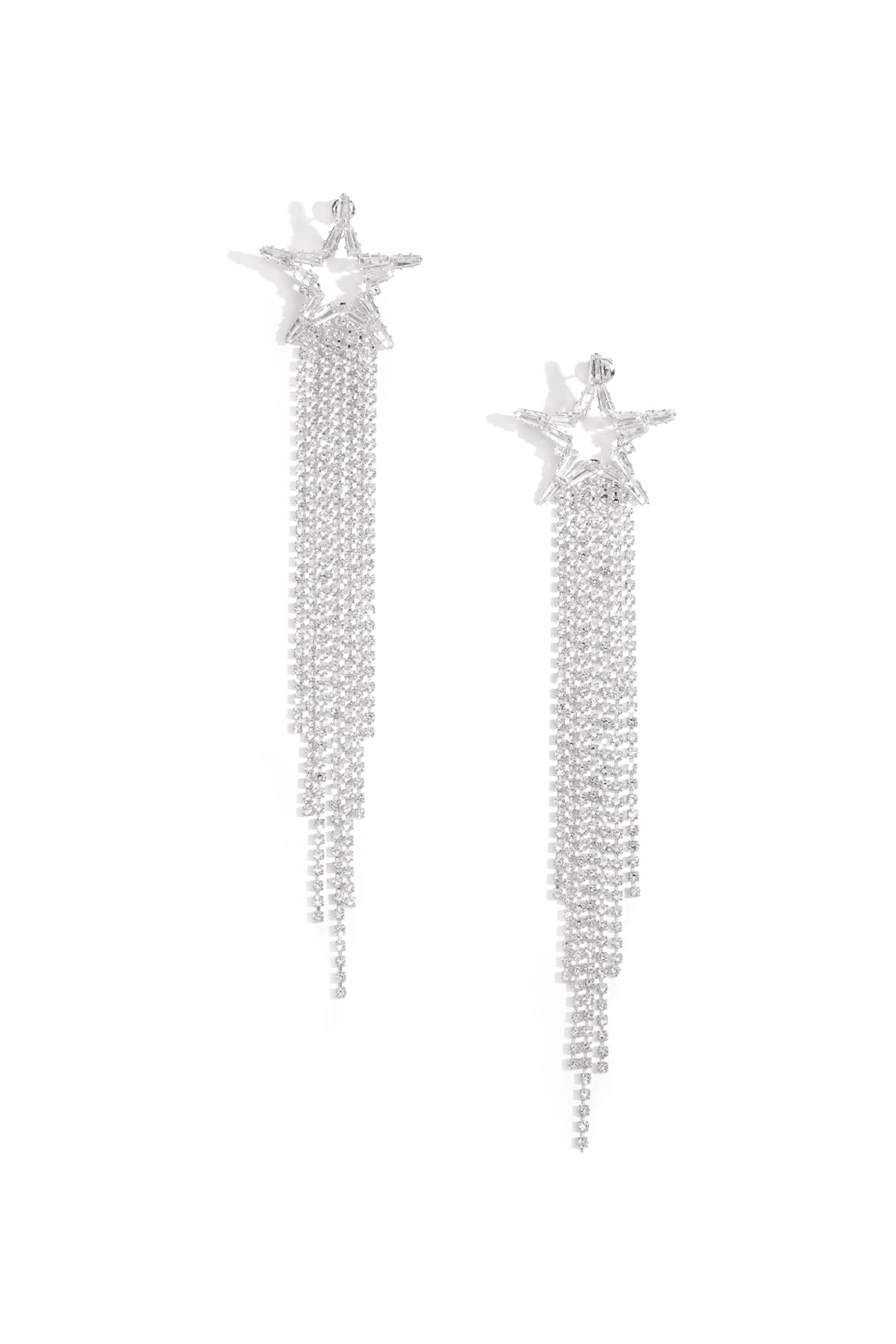Damen Ohrringe Stern Zirkon | Kupfer | Gold & Silber