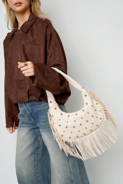 Damen Handtasche mit Nieten | Punk Style PU-Leder