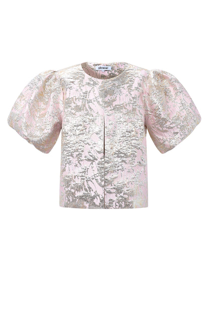 Damen Top Blumendruck Sommer | Polyester | Rosa
