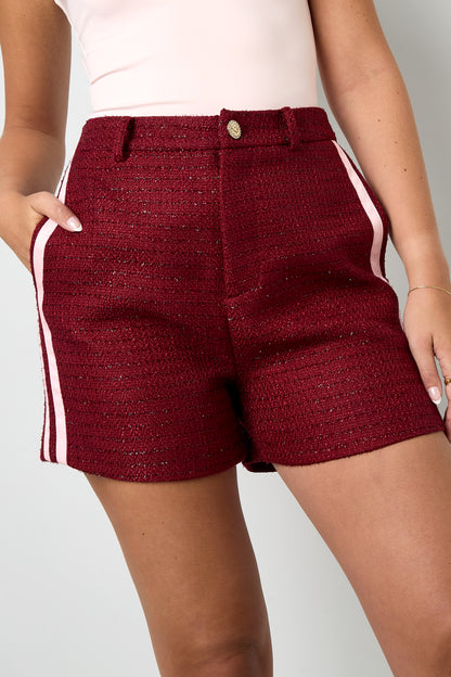 Damen Shorts Karomuster | Polyester | Mehrfarbig