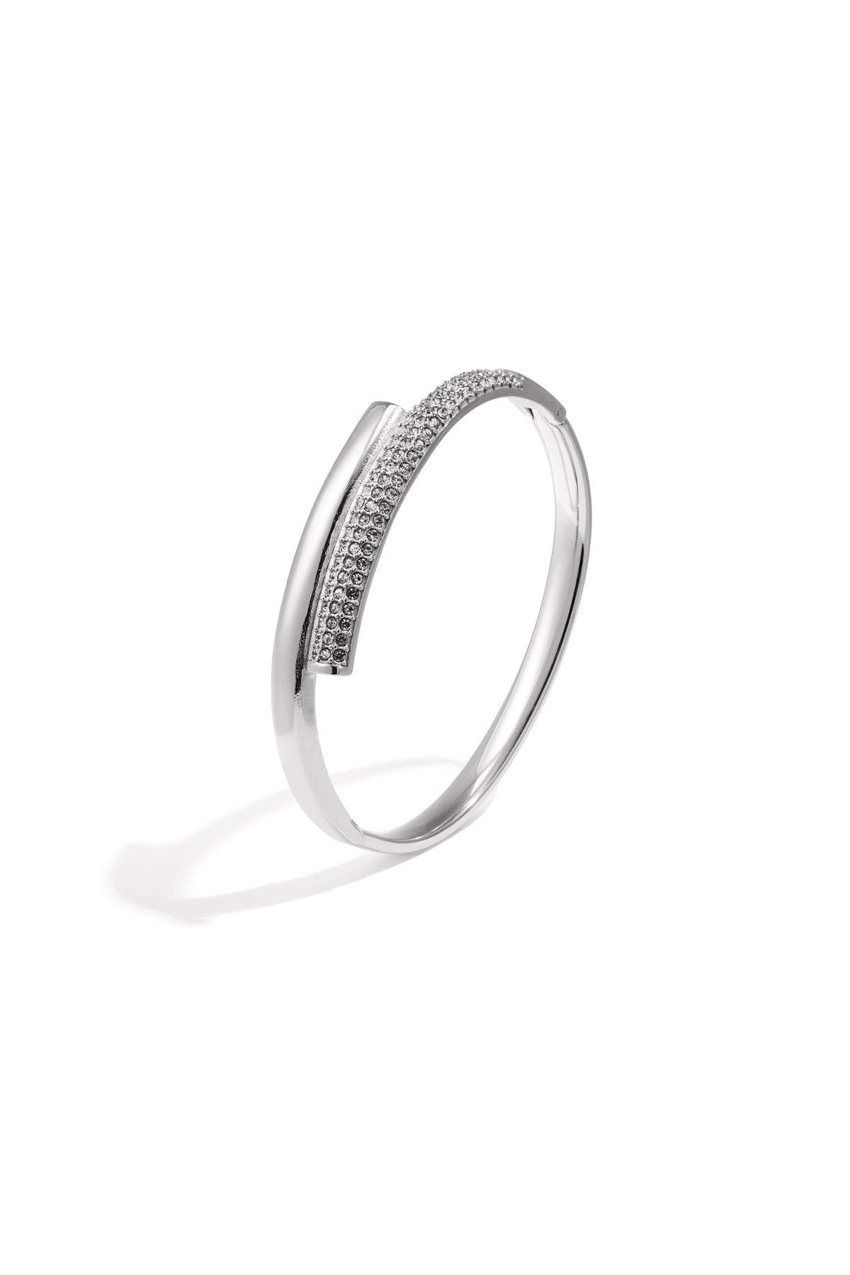 edelstahl armreifen kreis casual täglich einfache serie frauen schmuck