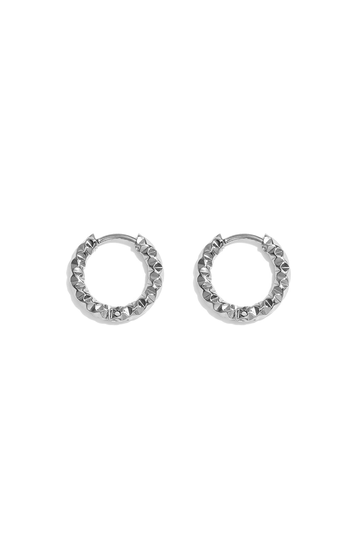 Edelstahl-Creolen, schlicht, elegant, für jeden Tag – Damenschmuck