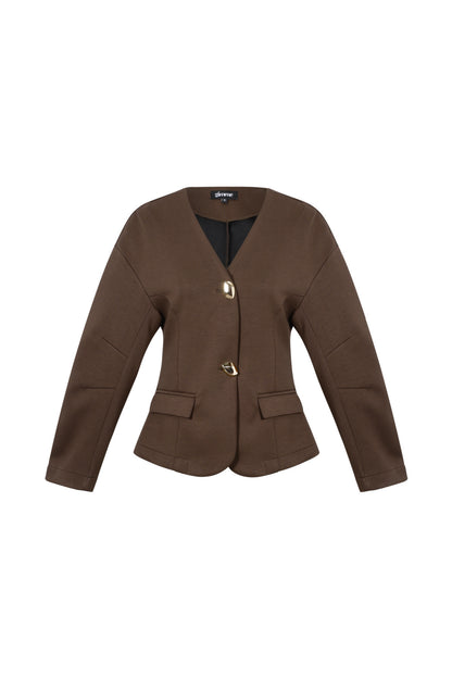 Damen Anzug Set Herbst Winter | Gewebt | Schwarz & Creme