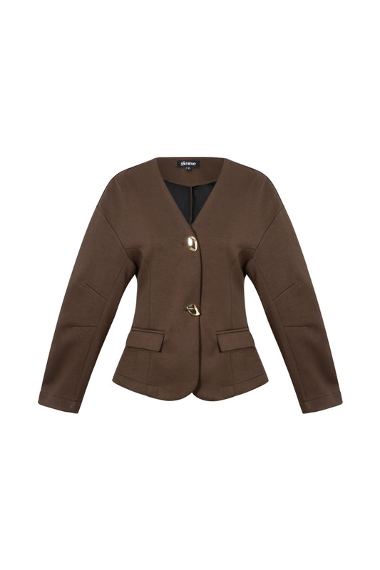 Damen Anzug Set Herbst Winter | Gewebt | Schwarz & Creme