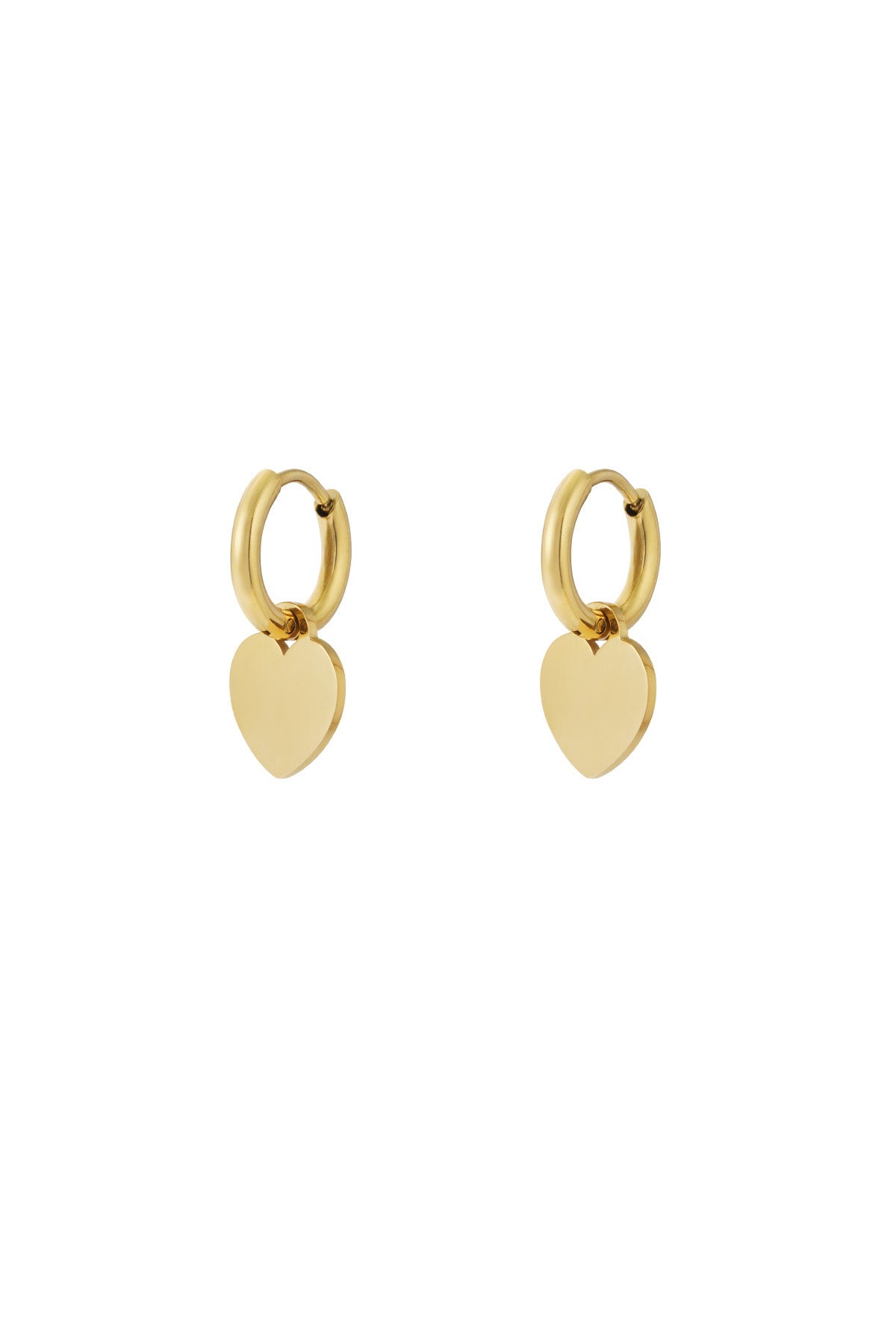 Damen Ohrstecker Herz Subtil | Edelstahl | Gold & Silber