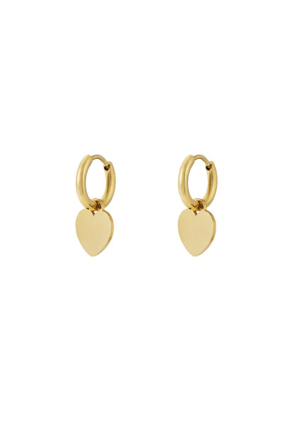 Damen Ohrstecker Herz Subtil | Edelstahl | Gold & Silber