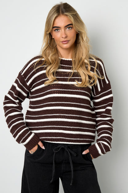 Damen Strickpullover Classic | Polyester | Mehrfarbig
