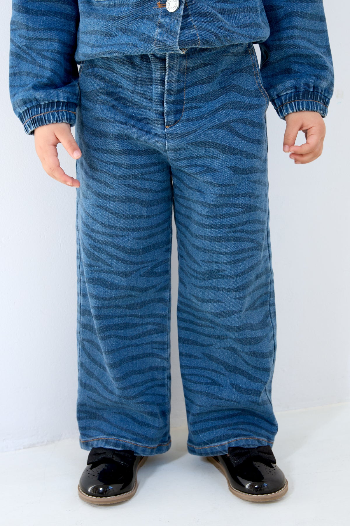 damen jeans zebra indigo | baumwoll-denim | blau