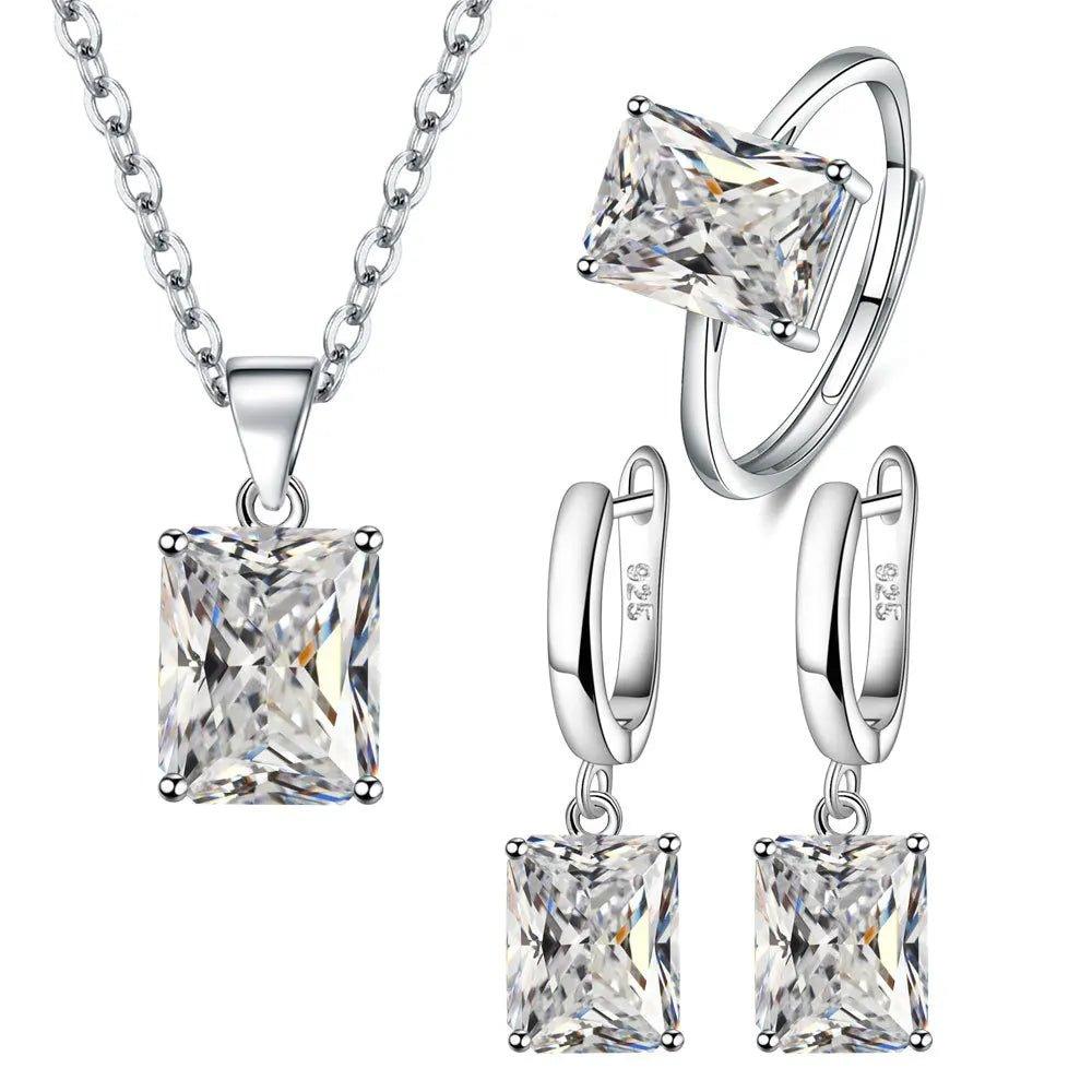 finityzone925 sterling silber schmuckset - elegantes design für frauen