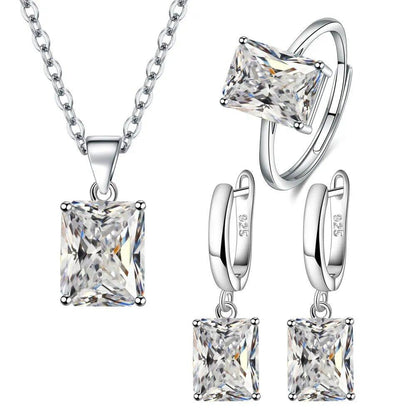 finityzone925 Sterling Silber Schmuckset - Elegantes Design für Frauen